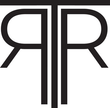 RTR initial letter monogram logo design vector