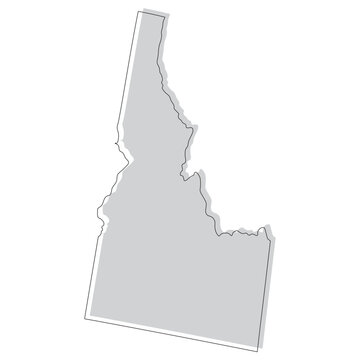 recommend clip art: Idaho state map. Map of the U.S. state of Idaho.