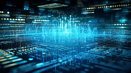 Obraz premium 3d software code structure.