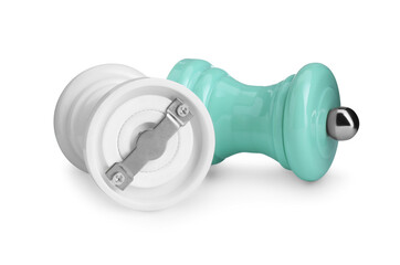 Salt and pepper shakers isolated on white