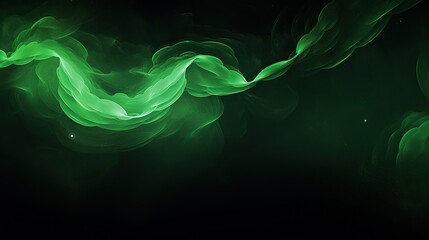Abstract green background with wave 