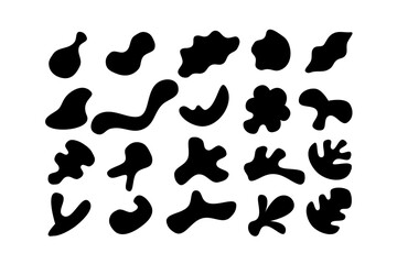 Editable collection of abstract vector shapes. DIY graphic kit to create your own aesthetic art and design. Use on printable product, presentation, infographics, content, publication, packaging, UI