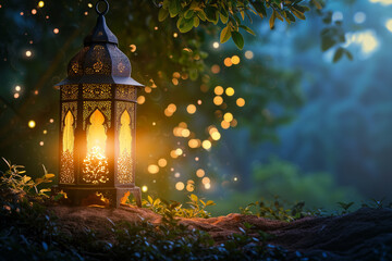 Fototapeta na wymiar Ramadan Lantern close up