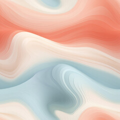Fototapeta premium Seamless pattern abstract organic soft rainbow pastel gradient lines waves wallpaper background illustration Spring Easter colors flowing pattern