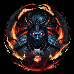 movie and game character illustration on black backround	
