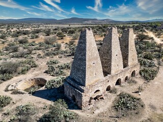 Colonial Mining Ovens in Mineral de Pozos