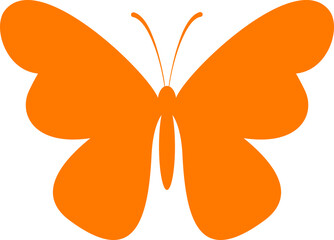 colorful butterfly silhouette vector