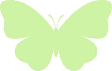 colorful butterfly silhouette vector