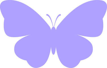 colorful butterfly silhouette vector