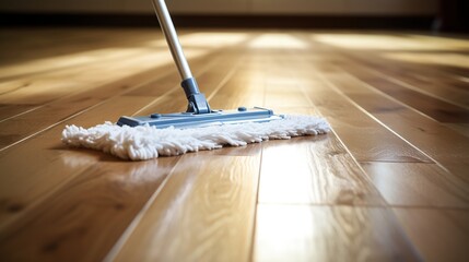 mop and bucket of cleaning