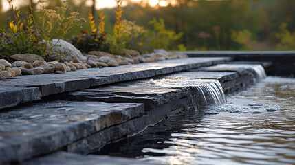 Add a touch of luxury to your outdoor space with a selection of stone samples including elegant travertine and natural slate.