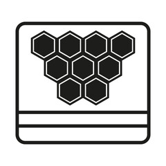 Hive farm icon. Vector illustration. eps 10.