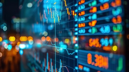 Stock market exchange or financial technology, ai technology 