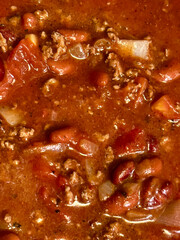 Chili con carne with beans