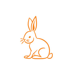 Vector cute cartoon rabbit