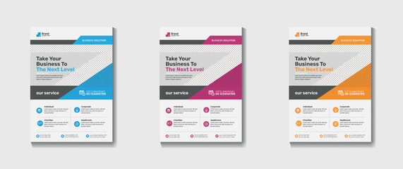 Creative professional flyer design template