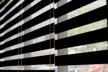 View of the window coverings
