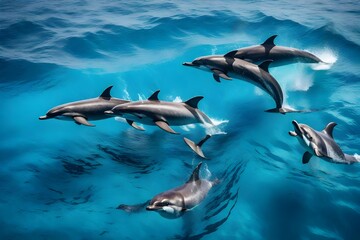 dolphin jumping in the sea