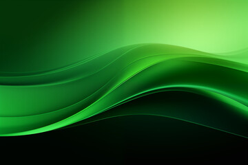Green wave gradient color background. Green curve banner design. 