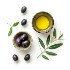 Foto op Plexiglas olives and oil © KirKam