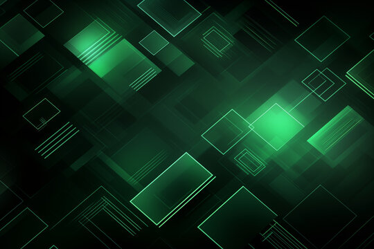 Green technology gradient color background. Green tech banner design. 