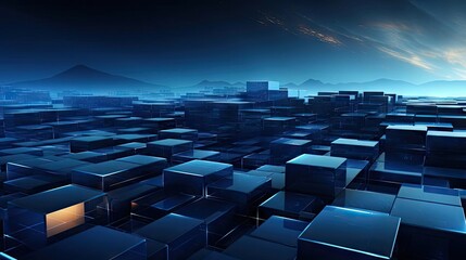 Obraz premium background with blue waves concept for wallpaper or banner and poster background