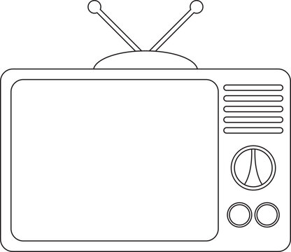 tv set vector