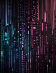 Digital Data Wallpaper Background Generative AI