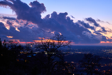 Sunset after strom