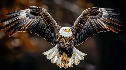 Foto op Plexiglas Regal Eagle in Dramatic Forest Scenery: Brown Beauty Captured © Az_Background