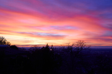 Fototapeta premium Glowing sunset