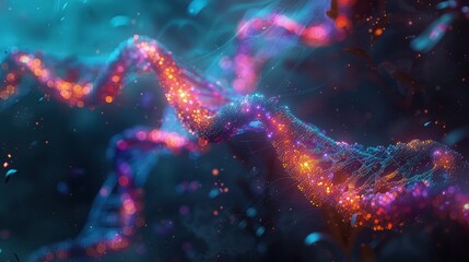 Fototapeta na wymiar Genetic Navigation: Exploring the Blueprint of Human DNA for Health Insights