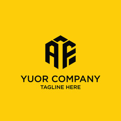 
creative letter logo with a hexagon concept, for construction or real estate companies. with a modern and clean concept