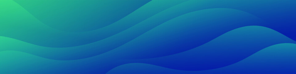 Abstract green blue banner color with a unique wavy design. It is ideal for creating eye catching headers, promotional banners, and graphic elements with a modern and dynamic look.
