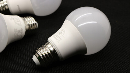 White led bulb isolated