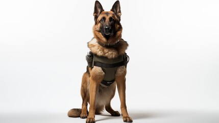 Obraz premium dog, King Shepherd in police uniform