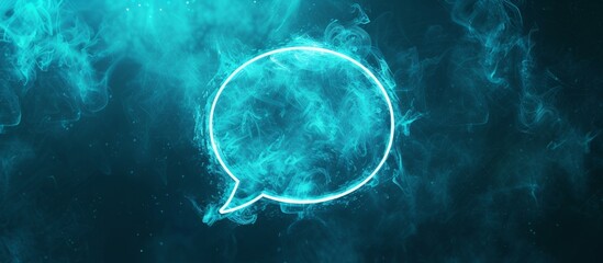 Retro speech bubble with ominous smoke in the background for dramatic messages and announcements