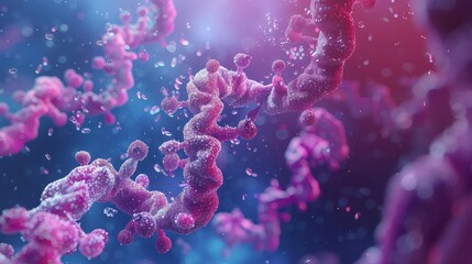 Fototapeta premium Protein Power: Unlocking the Secrets of Health and Drug Development