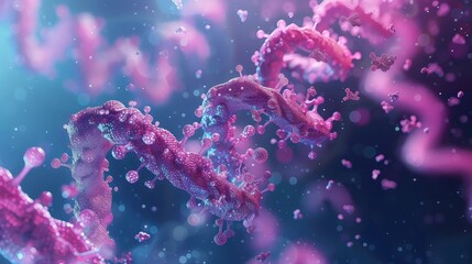 Fototapeta premium Protein Power: Unlocking the Secrets of Health and Drug Development