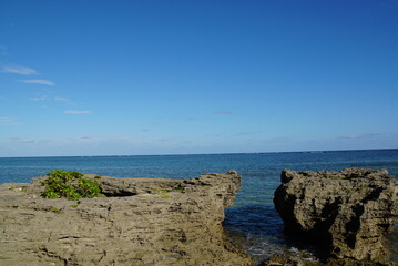 Fototapeta na wymiar Sky and Blue Sea, Ishigaki Island - Okinawa 