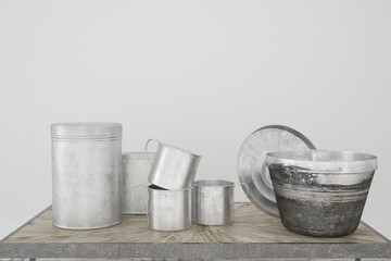 Modern interior design. 3D illustration