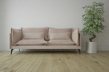 Modern interior design. 3D illustration