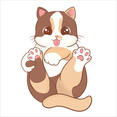 Cute cat illustration