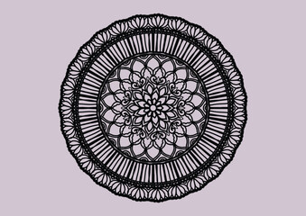 Flower mandala decorative element vintage oriental pattern Vector illustration Islam, Arabian, Indian, Moroccan, Spanish, Turkish, Pakistani, Chinese, mystical, Ottoman patterns, coloring book page.