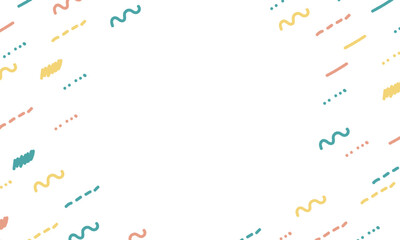 手描きの幾何学模様の背景のイラスト