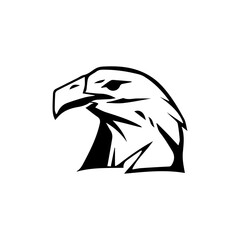 eagle logo design with sport style