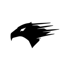 eagle logo design with sport style