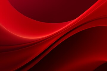 Red wave gradient color background. Red curve banner design. 