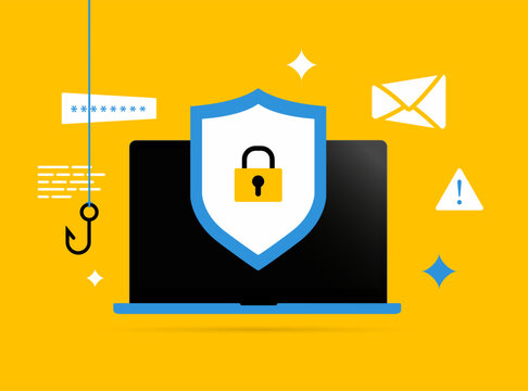 Explore cybersecurity threats - backdoor attack for code models, hacking, e-mail phishing, ransomware, malware and email scam. Stay vigilant online. Enhance cybersecurity awareness vector illustration