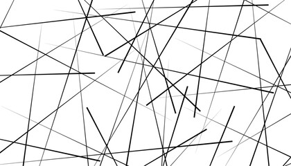 Obraz premium Trendy random diagonal lines image. Random chaotic lines. Abstract geometric pattern. image idea